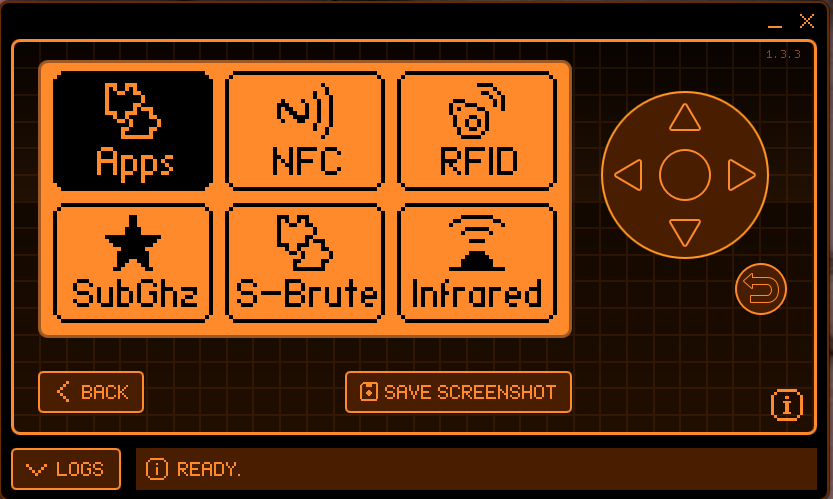 FoxFW Apps menu